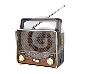 Radio retro portable receiver