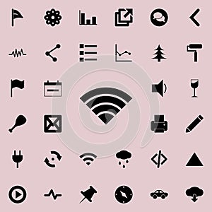 radio signal icon. Detailed set of minimalistic icons. Premium graphic design. One of the collection icons for websites, web desig