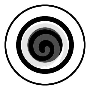 Radio signal symbol connect icon black color illustration flat style simple image
