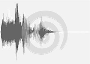 Radio station band tuning frequency sweeping stinger