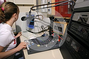 Radio Studio on air