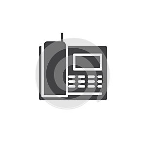 Radio telephone icon vector