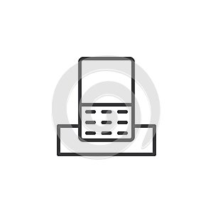 Radio telephone outline icon