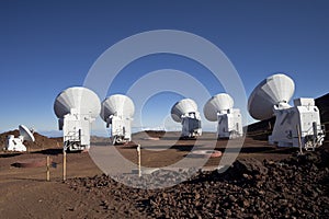 Radio telescope antennas