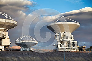 Radio telescope Array at ALMA, Chile