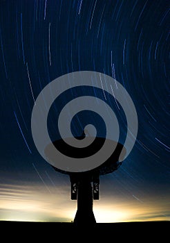 Radio telescope dish in Colorado