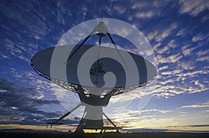 Radio telescope dishes at National Radio Astronomy Observatory in Socorro, NM