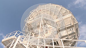 Radio telescope listens to space