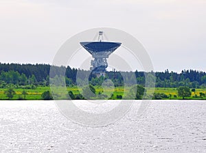 The radio telescope RT-64 THA - 1500 in Kalyazin. Russia