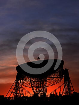 Radio Telescope Sunset