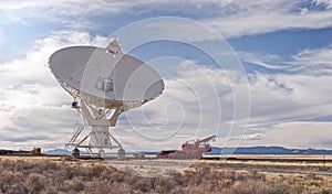 Radio Telescope with transport vehicle