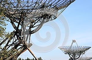 Radio telescopes in the Netherlands (close-up) photo