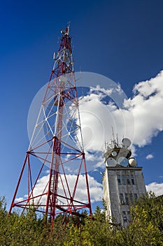 Radio and television tower on the Shumen Plateau photo