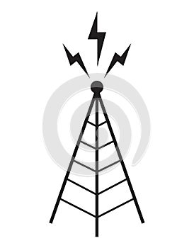 Radio tower antenna communication mast