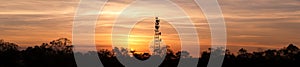 Radio Tower with sky - Panoramic