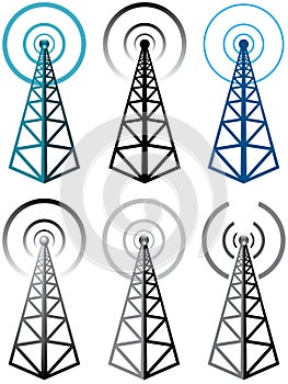 Radio tower symbols