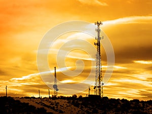 Radio Towers Signals Cell Phones and Television