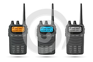 Radio transceivers. Set of 3d models photo