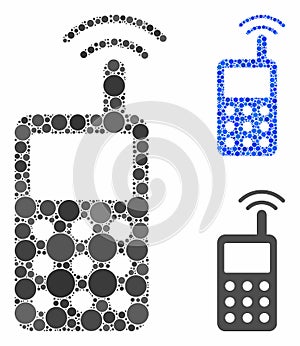 Radio Transmitter Signal Composition Icon of Circles