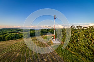 Radio transmitter tower