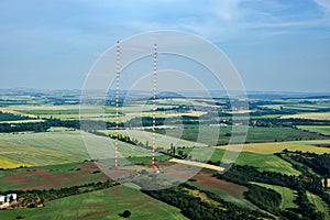 Radio transmitter tower Liblice, the highest construction in Czech republic.