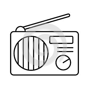 Radio  Vector Icon which can easily modify or edit