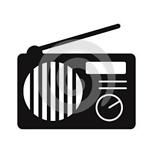 Radio  Vector Icon which can easily modify or edit