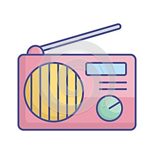 Radio  Vector Icon which can easily modify or edit