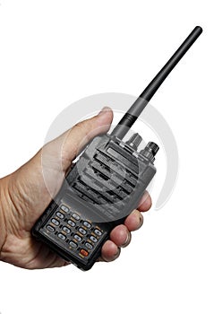 Radio Walkie Talkie on White background