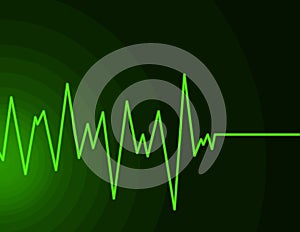 Radio Wave - neon green