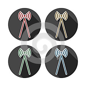 Radio wawe icon illustration