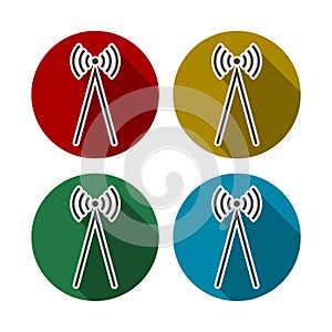 Radio wawe icon illustration