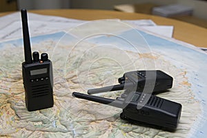 Radio wireless for emergency and map