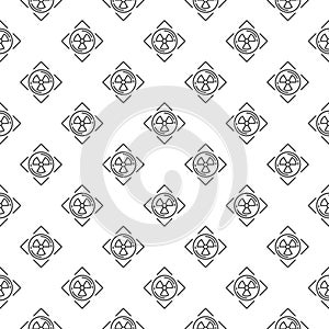 Radioactive Attention vector Radiation Warning linear seamless pattern