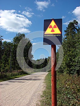 Radioactive contamination photo