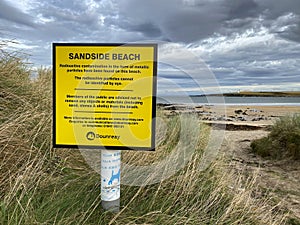 Radioactive contamination - Sandside Beach - Dounreay - Scotland