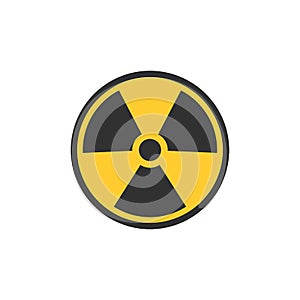Radioactive contamination symbol. Nuclear sign. Radiation hazard. Radiation warning sign. Stock Vector illustration isolated on