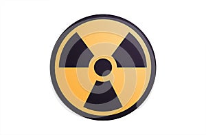 Radioactive and danger flat vector.