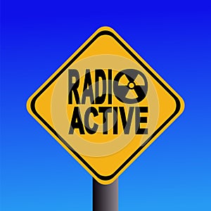 Radioactive hazard sign