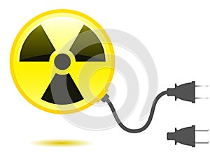 Radioactive icon with connector