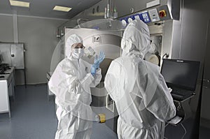 Radioactive laboratory photo