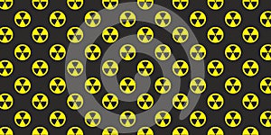 Radioactive radiation danger nuclear atomic background vector
