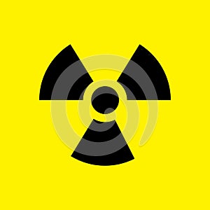 A radioactive sign