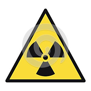 Radioactive sign for warning