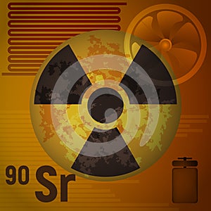 Radioactive strontium.