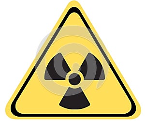 Radioactive warning sign