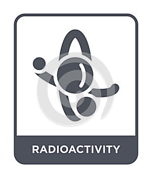 radioactivity icon in trendy design style. radioactivity icon isolated on white background. radioactivity vector icon simple and