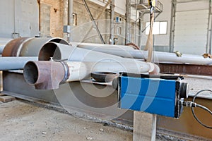Radiographic control of the welds of the pipeline after carrying photo