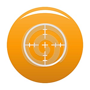 Radiolocating icon orange
