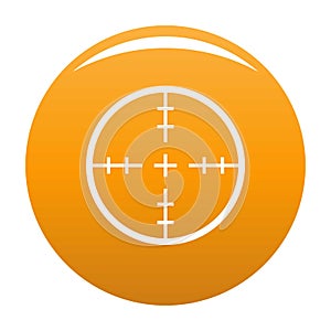 Radiolocating icon vector orange